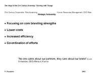 Összefoglalók, jegyzetek 'The Shape of the 21st Century Economy: Thriving with Change', 4.                