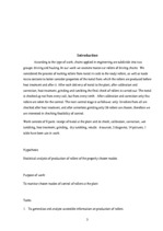 Kutatási anyagok 'Statistical Analysis of All Stages of Control at the Production of a Roller for ', 3.                