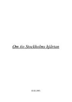 Kutatási anyagok 'Om tio Stockholms hjärtan', 1.                