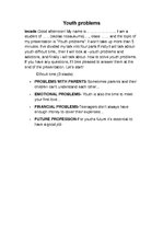 Prezentációk 'Youth Problems', 8.                