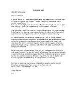 Minták 'Letter of Motivation', 1.                