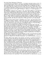 Esszék 'Essay on the United States Department of Educatiom', 1.                