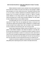 Esszék 'How do Multinational Companies Operate in Today's Global Economy', 2.                