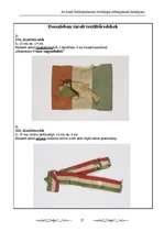 Kutatási anyagok 'Az Aradi Ereklyemúzeum textilalapú műtárgyainak katalógusa', 27.                