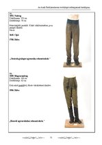 Kutatási anyagok 'Az Aradi Ereklyemúzeum textilalapú műtárgyainak katalógusa', 73.                