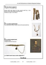 Kutatási anyagok 'Az Aradi Ereklyemúzeum textilalapú műtárgyainak katalógusa', 81.                