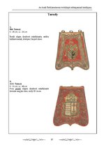 Kutatási anyagok 'Az Aradi Ereklyemúzeum textilalapú műtárgyainak katalógusa', 87.                