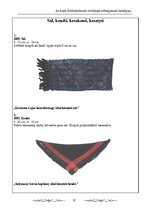 Kutatási anyagok 'Az Aradi Ereklyemúzeum textilalapú műtárgyainak katalógusa', 91.                