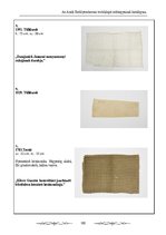 Kutatási anyagok 'Az Aradi Ereklyemúzeum textilalapú műtárgyainak katalógusa', 105.                
