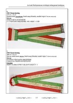 Kutatási anyagok 'Az Aradi Ereklyemúzeum textilalapú műtárgyainak katalógusa', 117.                