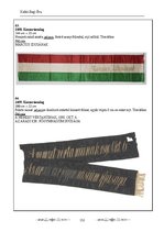 Kutatási anyagok 'Az Aradi Ereklyemúzeum textilalapú műtárgyainak katalógusa', 152.                