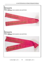 Kutatási anyagok 'Az Aradi Ereklyemúzeum textilalapú műtárgyainak katalógusa', 155.                