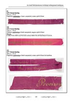 Kutatási anyagok 'Az Aradi Ereklyemúzeum textilalapú műtárgyainak katalógusa', 159.                