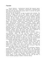 Esszék 'Tourism', 1.                