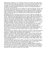 Esszék 'Globalization VS Protectionism', 1.                