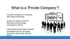 Prezentációk 'Private and Public Companies', 2.                