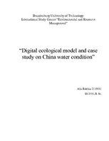 Kutatási anyagok 'Digital Ecological Model and Case Study on China Water Condition', 6.                