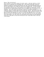 Esszék 'Precis for the little prince', 1.