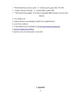 Kutatási anyagok 'English Language and Slang in the Lyrics of Popular Music', 17.                