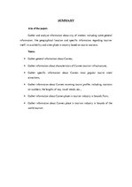 Kutatási anyagok 'The Analysis of Tourism Industry in Cannes', 1.                