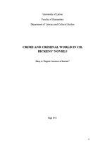 Esszék 'Crime and Criminal World in Ch.Dickens’ Novels', 1.                