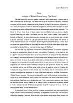 Esszék 'Analysis of the Story by R.Graves "The Shout"', 1.                