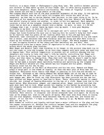 Esszék 'King Lear is a play about conflict between parents and children. Discuss this th', 1.                