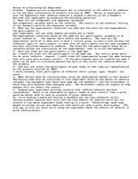 Esszék 'The Design of a Psychological Experiment', 1.                