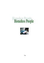 Kutatási anyagok 'Homeless People', 1.                