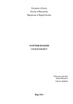 Kutatási anyagok 'Scottish English', 1.                