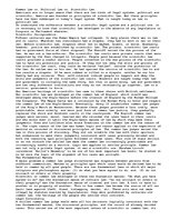 Esszék 'Common Law vs. Political Law vs. Scientific Law', 1.                