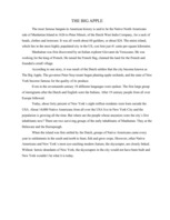 Esszék 'New York- the Big Apple', 1.                