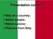 Prezentációk 'Italy', 3.                