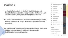 Prezentációk 'A Google Play Áruház használata', 9.                