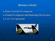 Prezentációk 'Ryanair Cost Leadership Position and Bussiness Strategy', 8.                