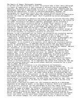 Esszék 'The Impacts of Images: Photographic Languages', 1.                