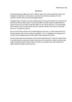 Esszék 'Censorship', 1.                