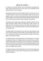 Esszék 'Against the Smoking', 1.                