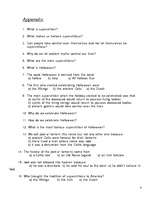 Kutatási anyagok 'Halloween - Belief of Superstitions', 6.                