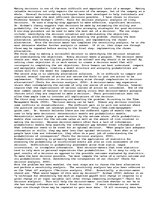 Esszék 'Tools and Techniques for Decision Analysis', 1.                