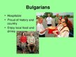 Prezentációk 'Business Etiquette in Bulgaria', 4.                