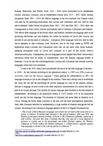 Esszék 'Language Situation and Language Policy in Latvia and in Lithuania', 3.                