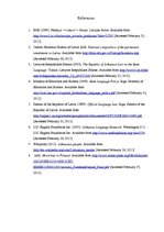 Esszék 'Language Situation and Language Policy in Latvia and in Lithuania', 7.                