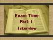 Prezentációk 'Exam Time', 1.                