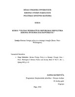 Összefoglalók, jegyzetek 'German Foreign Policy in a Strategic Triangle (Bonn - Paris - Washington)', 1.                