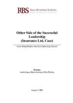 Kutatási anyagok 'Other Side of the Successful Leadership', 1.                