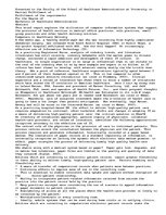 Esszék 'Computers in Healthcare Delivery', 1.                