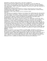 Esszék 'The Effects of Mainstream School Education upon a Student with a Disability or a', 1.                