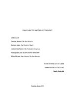 Esszék 'Essay on the Modes of Thought', 1.                