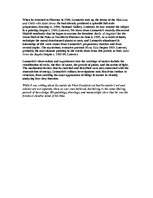 Esszék 'Leonardo Da Vinci (1452 - 1519)', 3.                